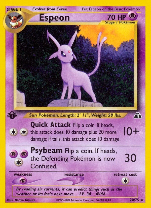 Espeon (20) (20/75) (Neo Discovery) Pokemon