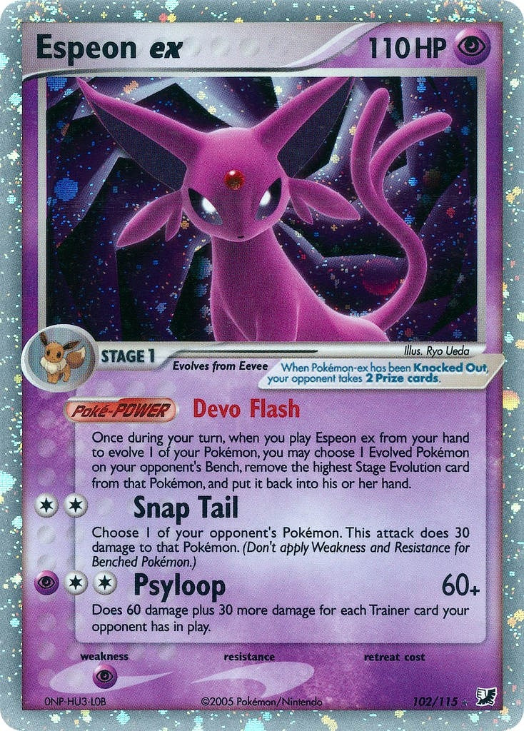 Image for Espeon ex (102/115) (EX Unseen Forces) (UF) - Pokemon