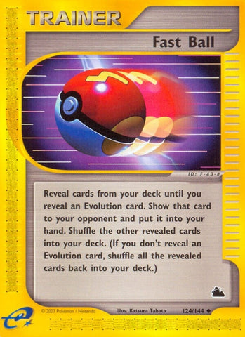 Fast Ball (124/144) (Skyridge) (SK) Pokemon