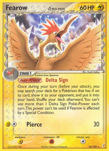 Image for Fearow (Delta Species) (18/100) (Crystal Guardians) - Pokemon