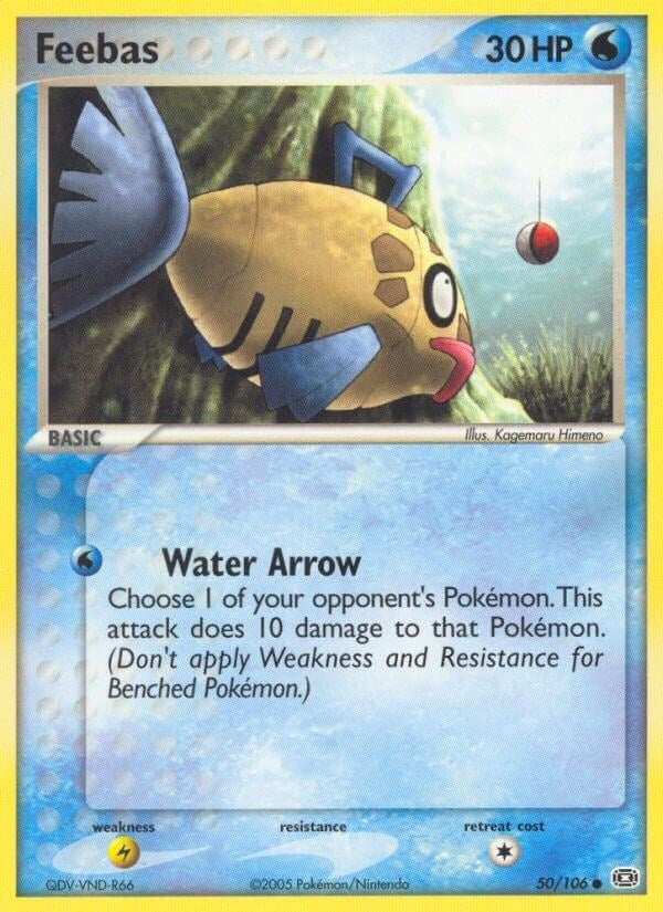 Image for Feebas (50/106) (EX Emerald) (EM) - Pokemon