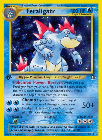 Image for Feraligatr (4) (004/111) (Neo Genesis) - Pokemon
