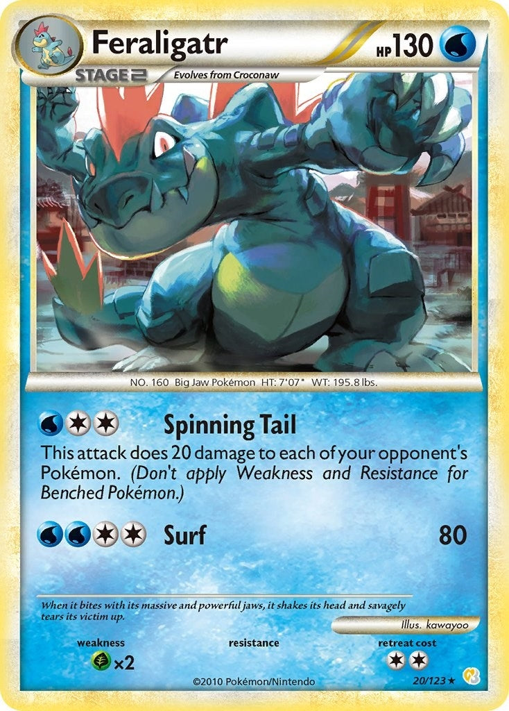 Image for Feraligatr (20/123) (HeartGold SoulSilver) (HS) - Pokemon