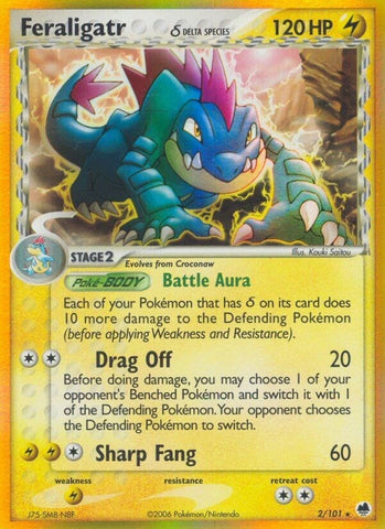 Image for Feraligatr (Delta Species) (2/101) (Dragon Frontiers) - Pokemon