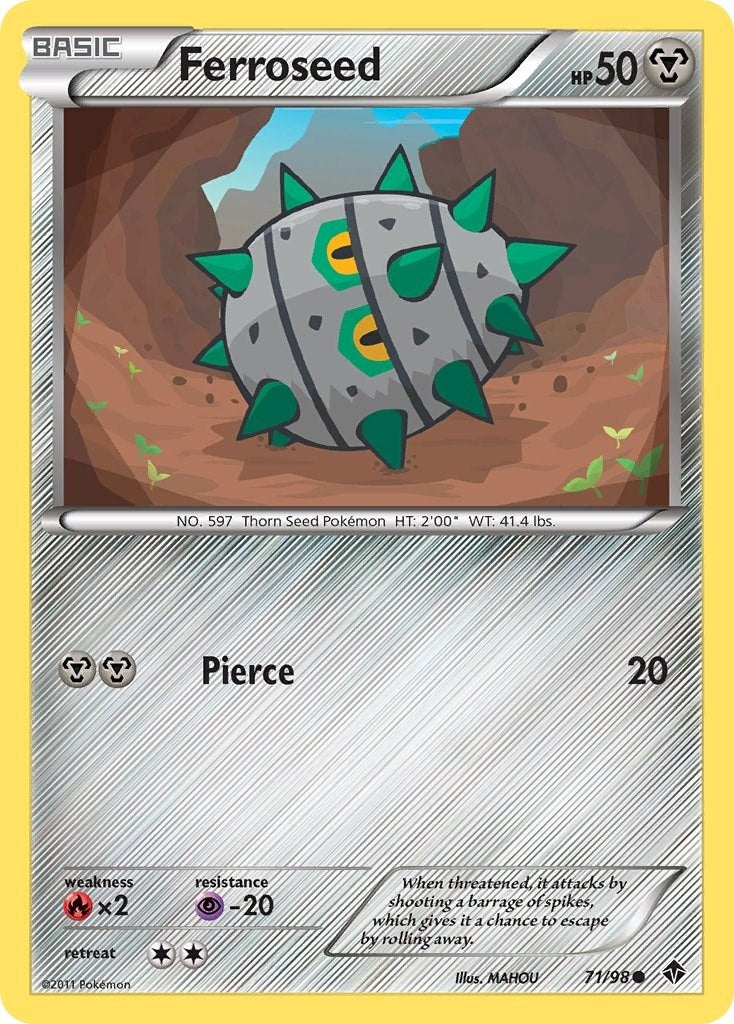 Image for Ferroseed (71) (71/98) (Emerging Powers) (EPO) - Pokemon