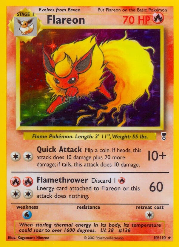 Flareon (010/110) (Legendary Collection) Pokemon