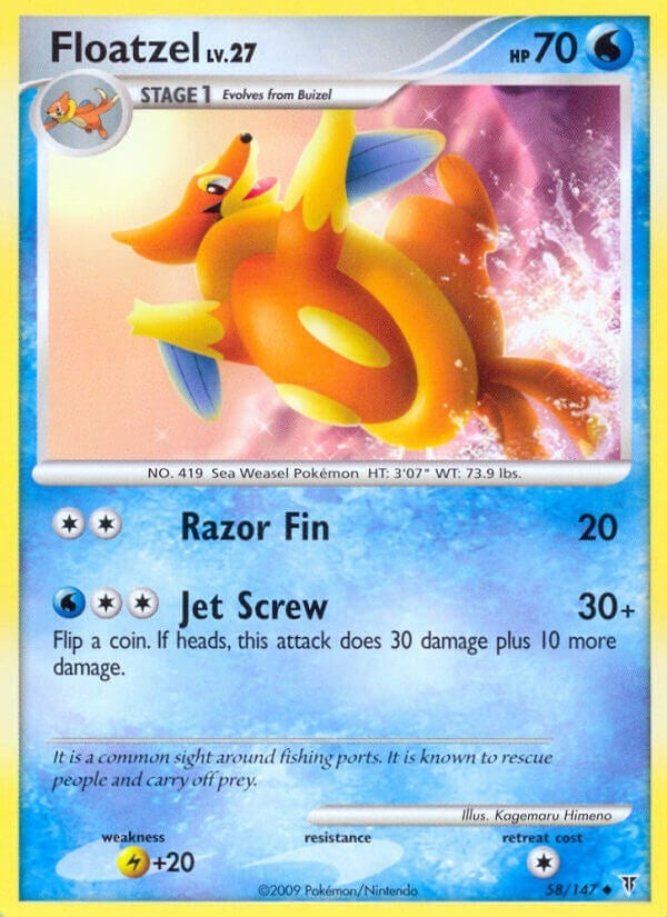 Image for Floatzel (58) (Supreme Victors) - Pokemon