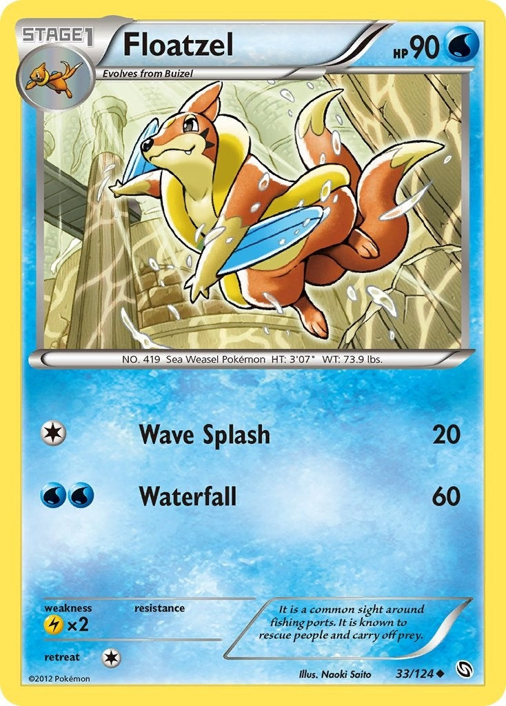 Image for Floatzel (33/124) (Dragons Exalted) (DRX) - Pokemon