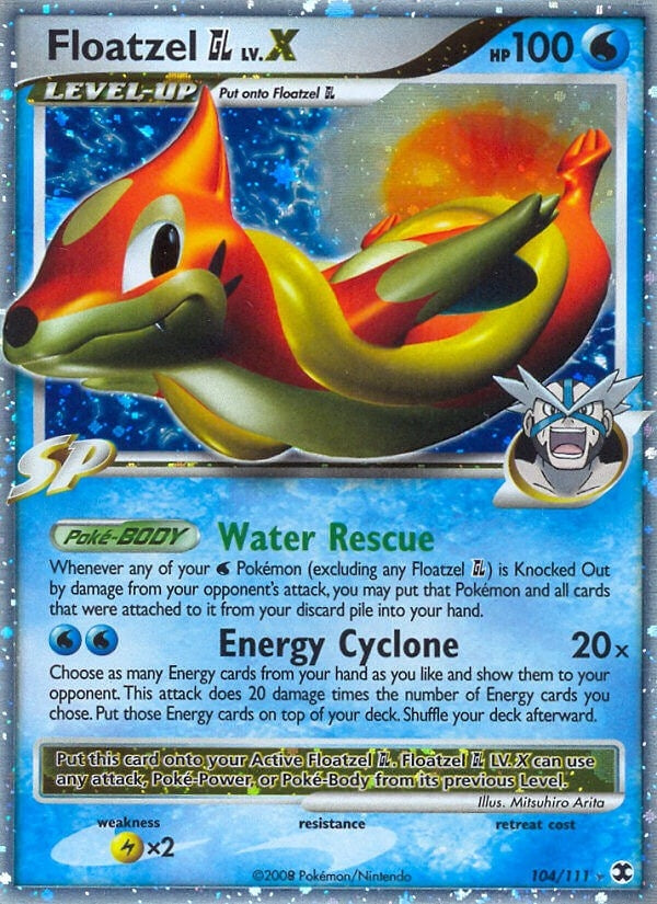 Image for Floatzel GL Lv.X (104/111) (Rising Rivals) (RR) - Pokemon