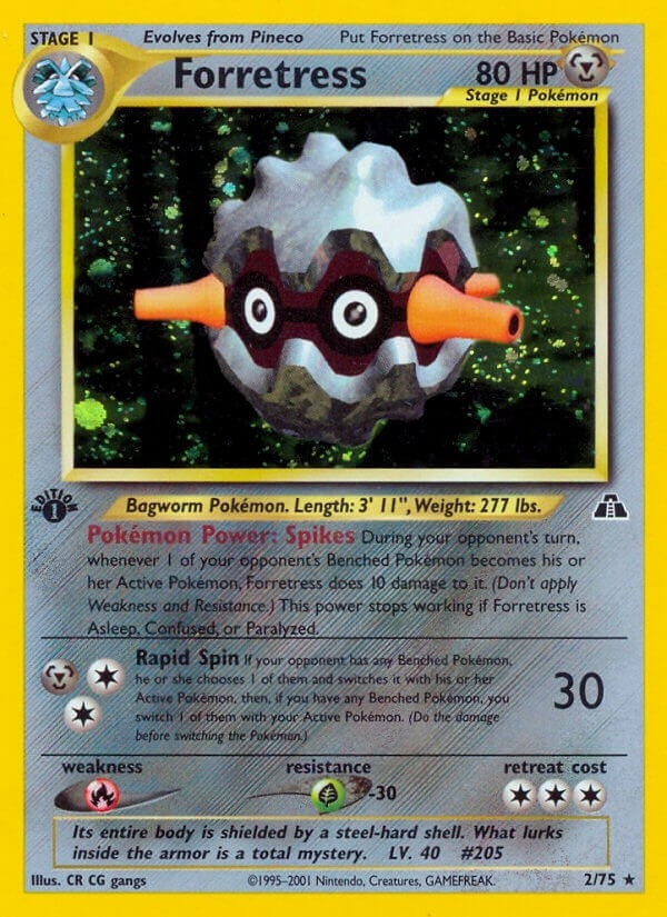 Forretress (2) (02/75) (Neo Discovery) Pokemon