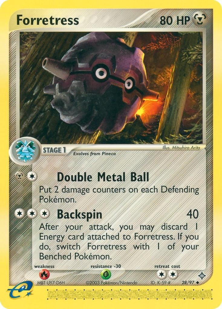 Forretress (28/97) (Dragon) Pokemon