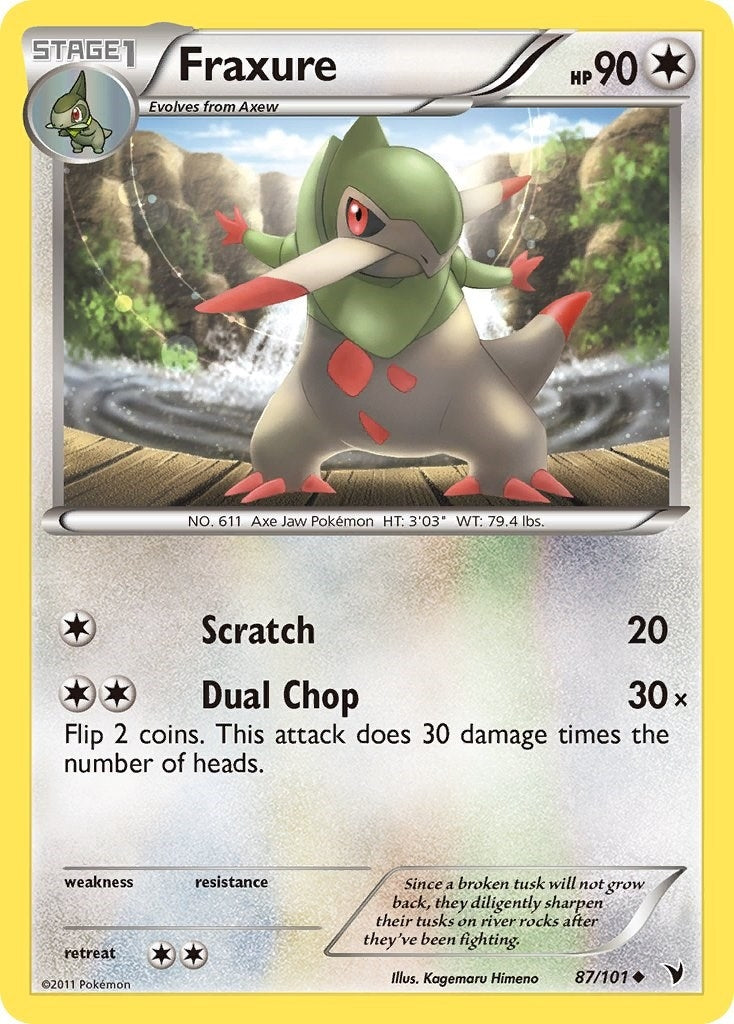 Image for Fraxure (87/101) (Noble Victories) (NVI) - Pokemon