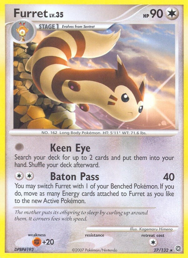 Furret (27/132) (Secret Wonders) Pokemon