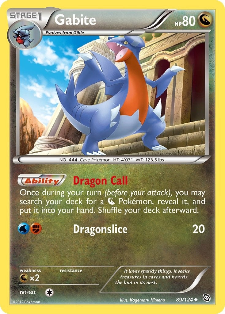 Image for Gabite (89) (89/124) (Dragons Exalted) (DRX) - Pokemon