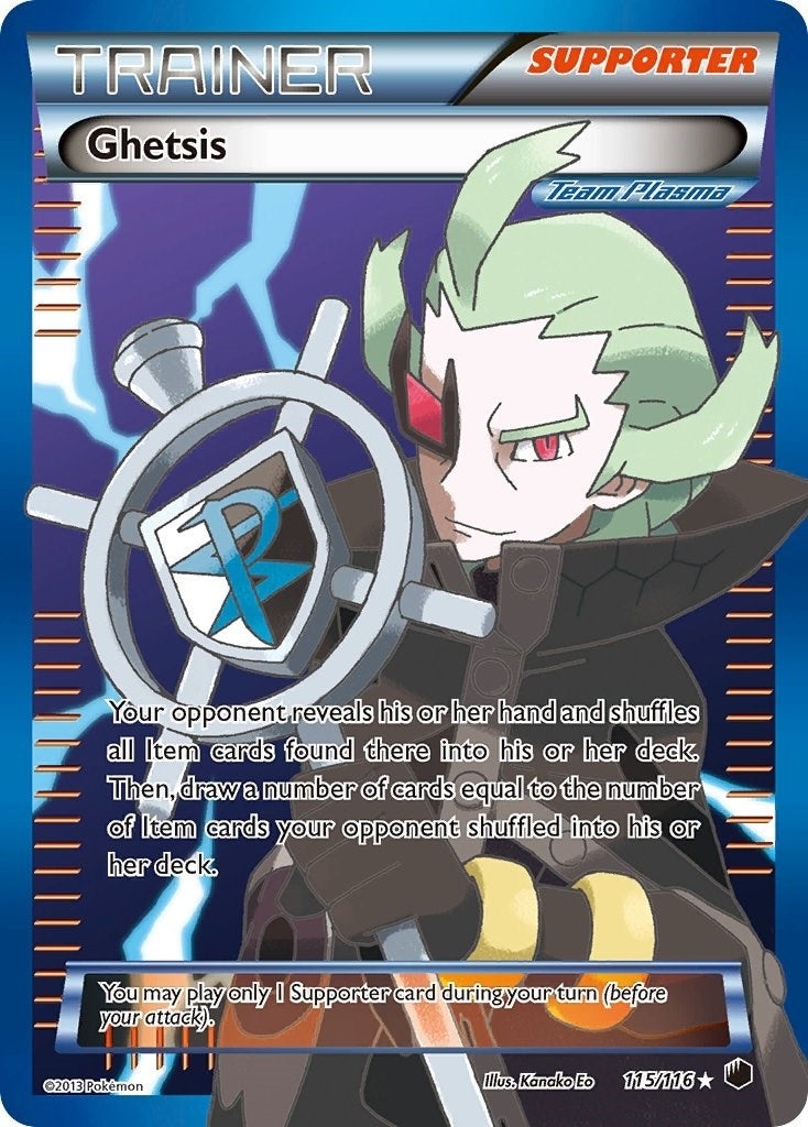 Image for Ghetsis (Team Plasma) (Full Art) (115/116) (Plasma Freeze) (PLF) - Pokemon