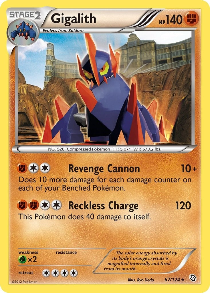 Image for Gigalith (67/124) (Dragons Exalted) (DRX) - Pokemon
