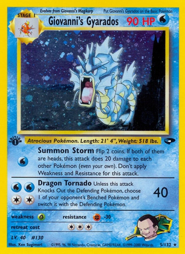 Image for Giovanni's Gyarados (005/132) (Gym Challenge) (G2) - Pokemon