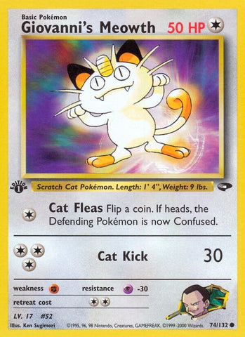 Image for Giovanni's Meowth (74) (074/132) (Gym Challenge) - Pokemon