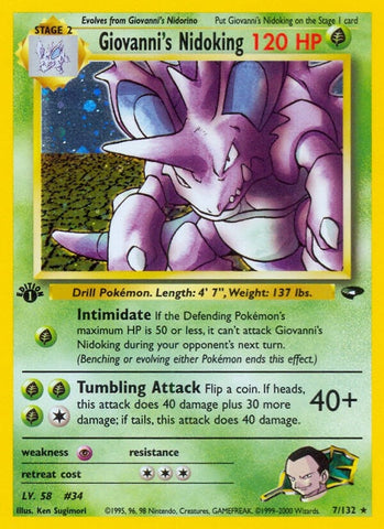 Giovanni's Nidoking (007/132) (Gym Challenge) Pokemon