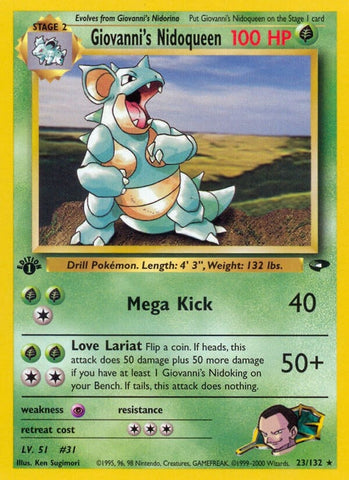 Giovanni's Nidoqueen (023/132) (Gym Challenge) Pokemon