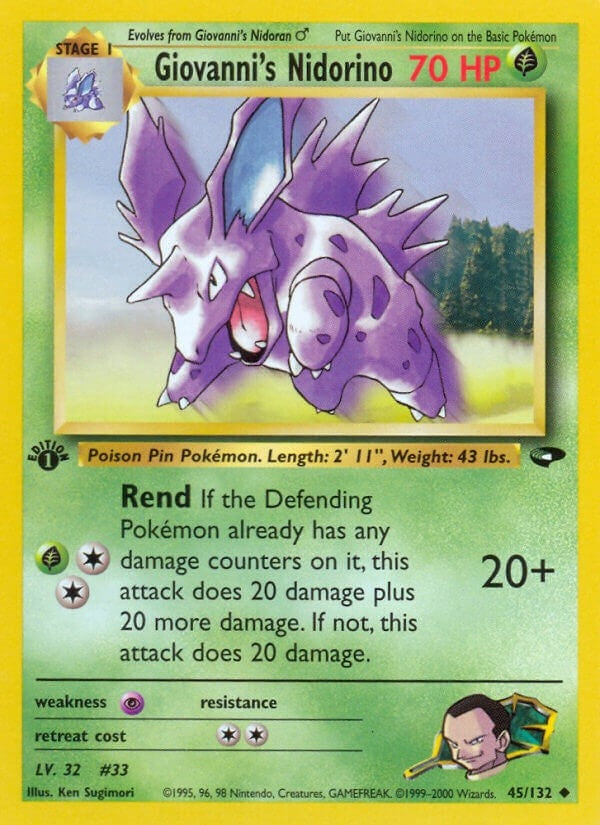Giovanni's Nidorino (045/132) (Gym Challenge) Pokemon