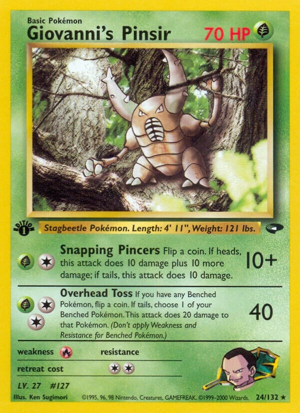 Giovanni's Pinsir (024/132) (Gym Challenge) Pokemon