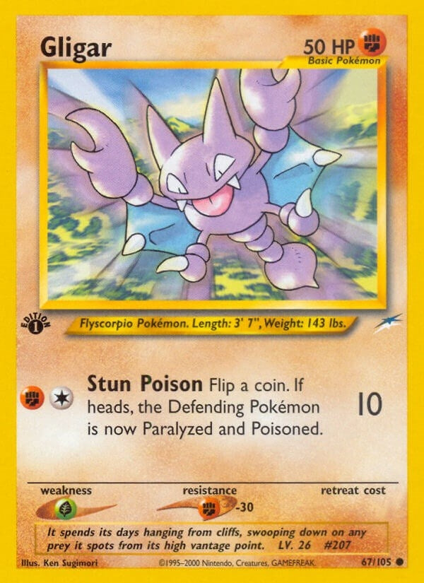Gligar (067/105) (Neo Destiny) Pokemon