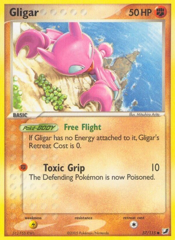 Gligar (57/115) (EX Unseen Forces) Pokemon