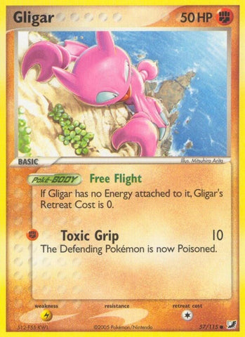 Gligar (57/115) (EX Unseen Forces) Pokemon