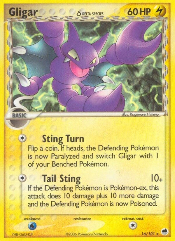 Image for Gligar (Delta Species) (16/101) (Dragon Frontiers) - Pokemon