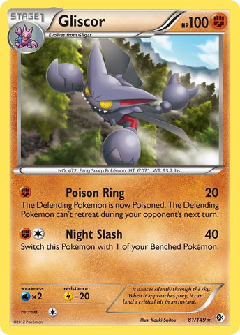 Image for Gliscor (81/149) - Pokemon