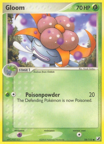 Gloom (58/115) (EX Unseen Forces) Pokemon