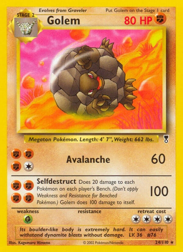 Golem (024/110) (Legendary Collection) Pokemon