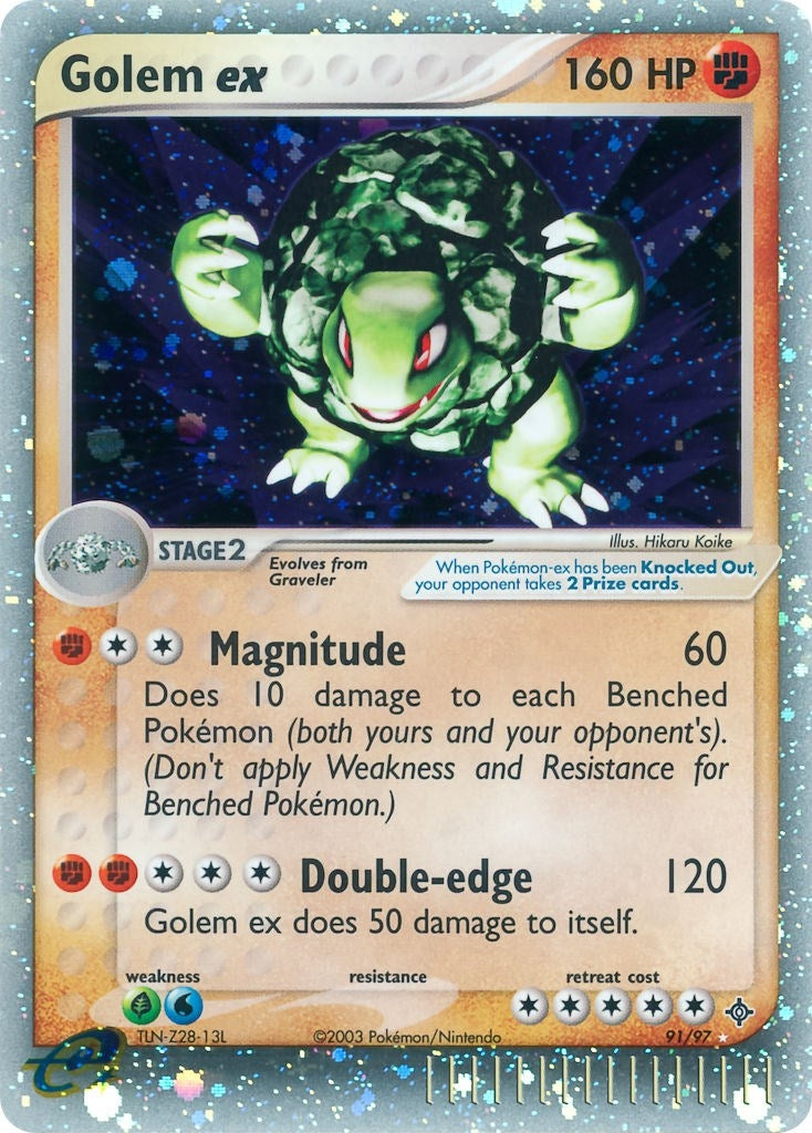 Golem ex (91/97) (Dragon) Pokemon