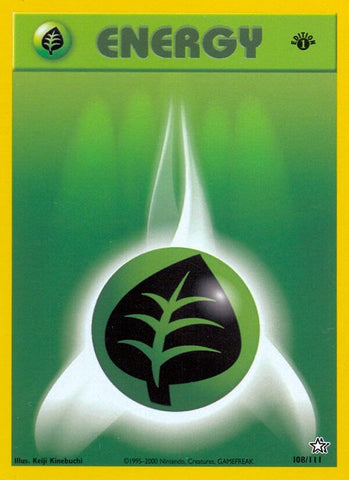 Image for Grass Energy (108/111) (Neo Genesis) - Pokemon