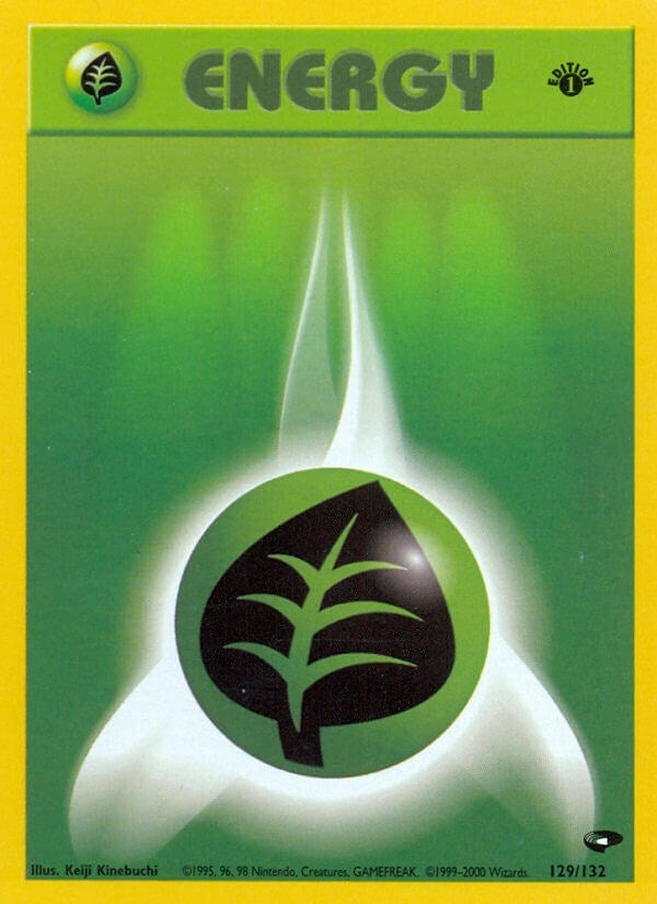 Grass Energy (129/132) (Gym Challenge) Pokemon