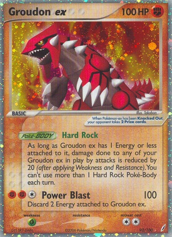 Image for Groudon ex (93/100) (Crystal Guardians) - Pokemon