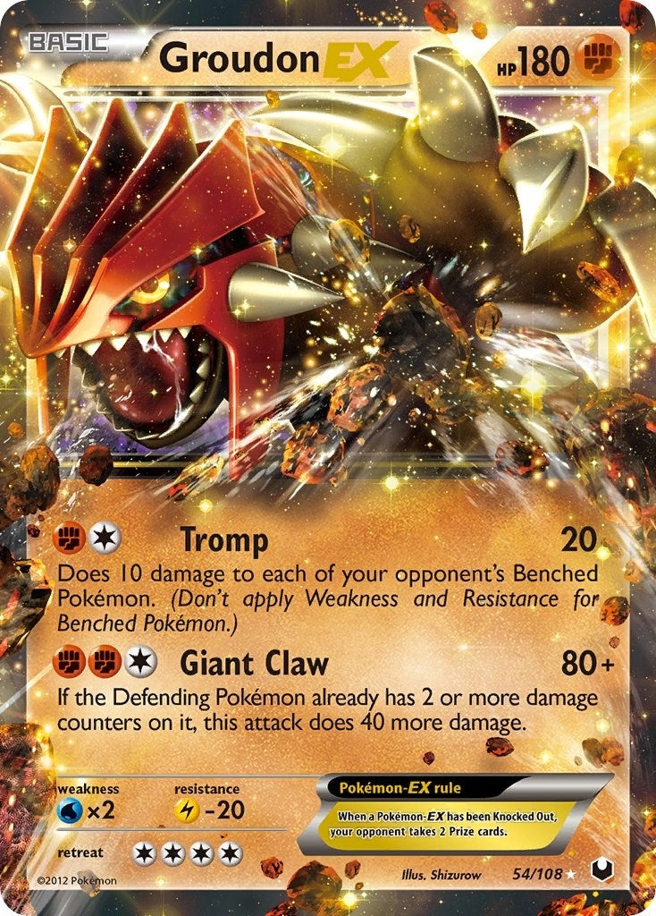 Image for Groudon EX (54/108) - Pokemon
