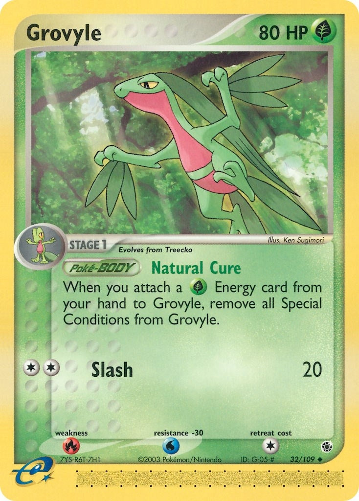 Grovyle (32/109) (EX Ruby and Sapphire) Pokemon