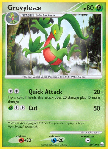Grovyle (39) (39/99) (Arceus) Pokemon