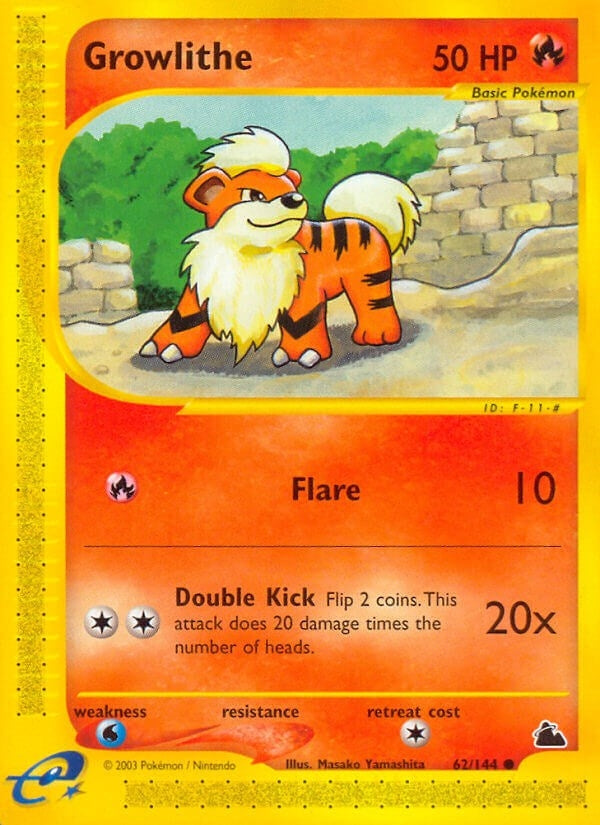 Growlithe (062/144) (Skyridge) Pokemon