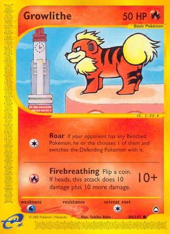 Image for Growlithe (80) (080/147) - Pokemon