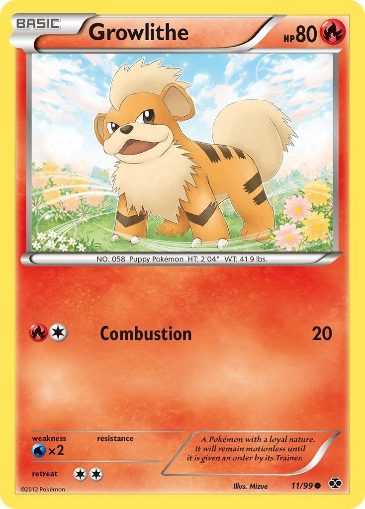 Image for Growlithe (11) (11/99) (Next Destinies) (NXD) - Pokemon