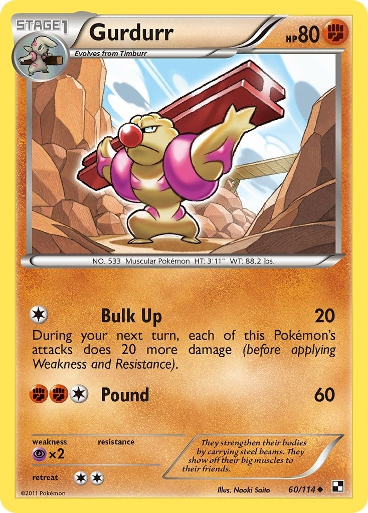 Image for Gurdurr (60/114) - Pokemon