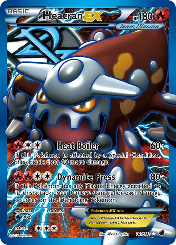 Heatran EX (Team Plasma) (Full Art) (109/116) (Plasma Freeze) Pokemon