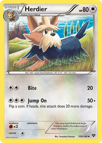 Image for Herdier (109/146) (XY Base Set) - Pokemon