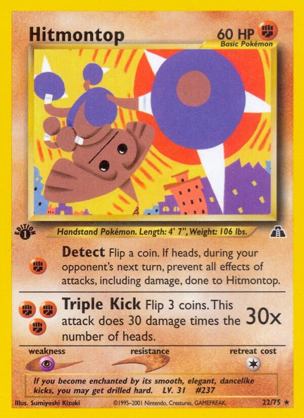 Image for Hitmontop (22) (22/75) (Neo Discovery) (N2) - Pokemon