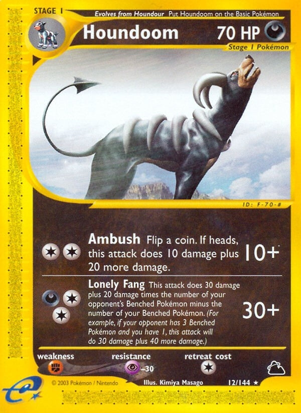 Houndoom (12) (012/144) (Skyridge) Pokemon