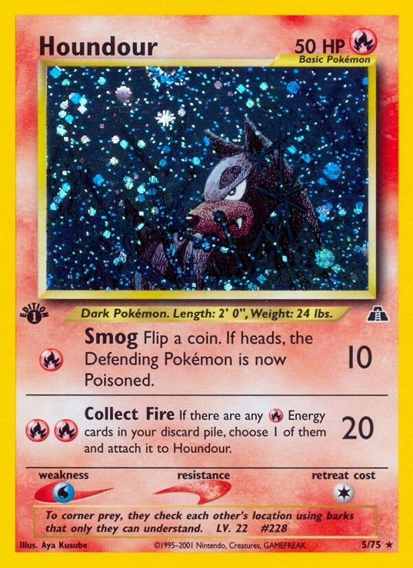 Houndour (5) (05/75) (Neo Discovery) (N2) Pokemon