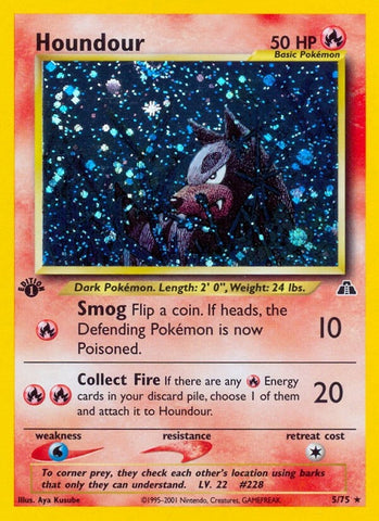 Houndour (5) (05/75) (Neo Discovery) (N2) Pokemon
